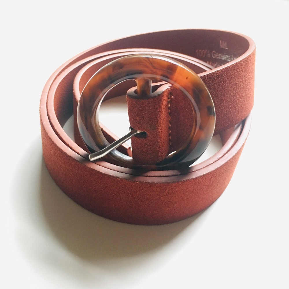 Free People Rust Suede Belt